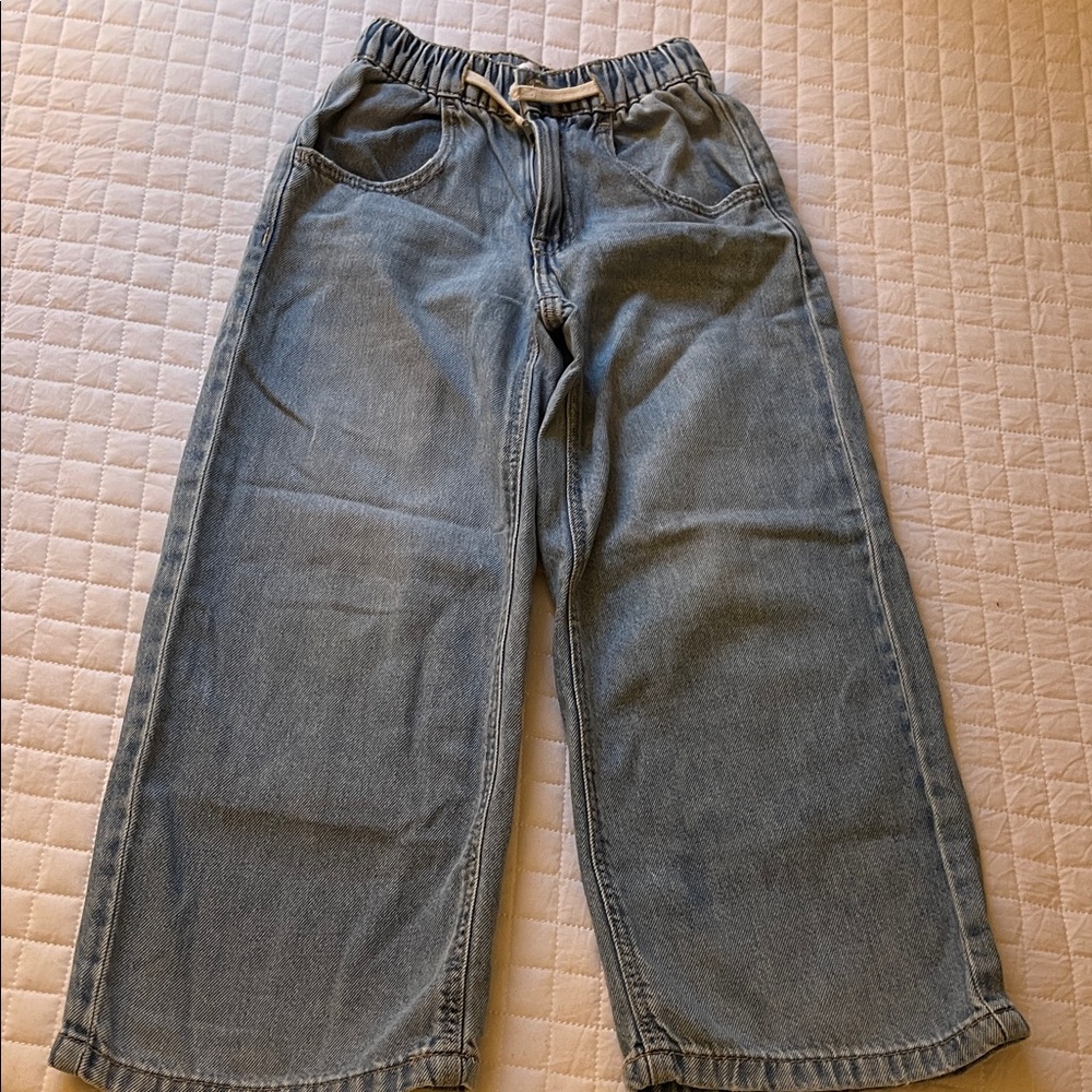 Zara Kids Light Blue Wide Leg Jeans (Sz 6)